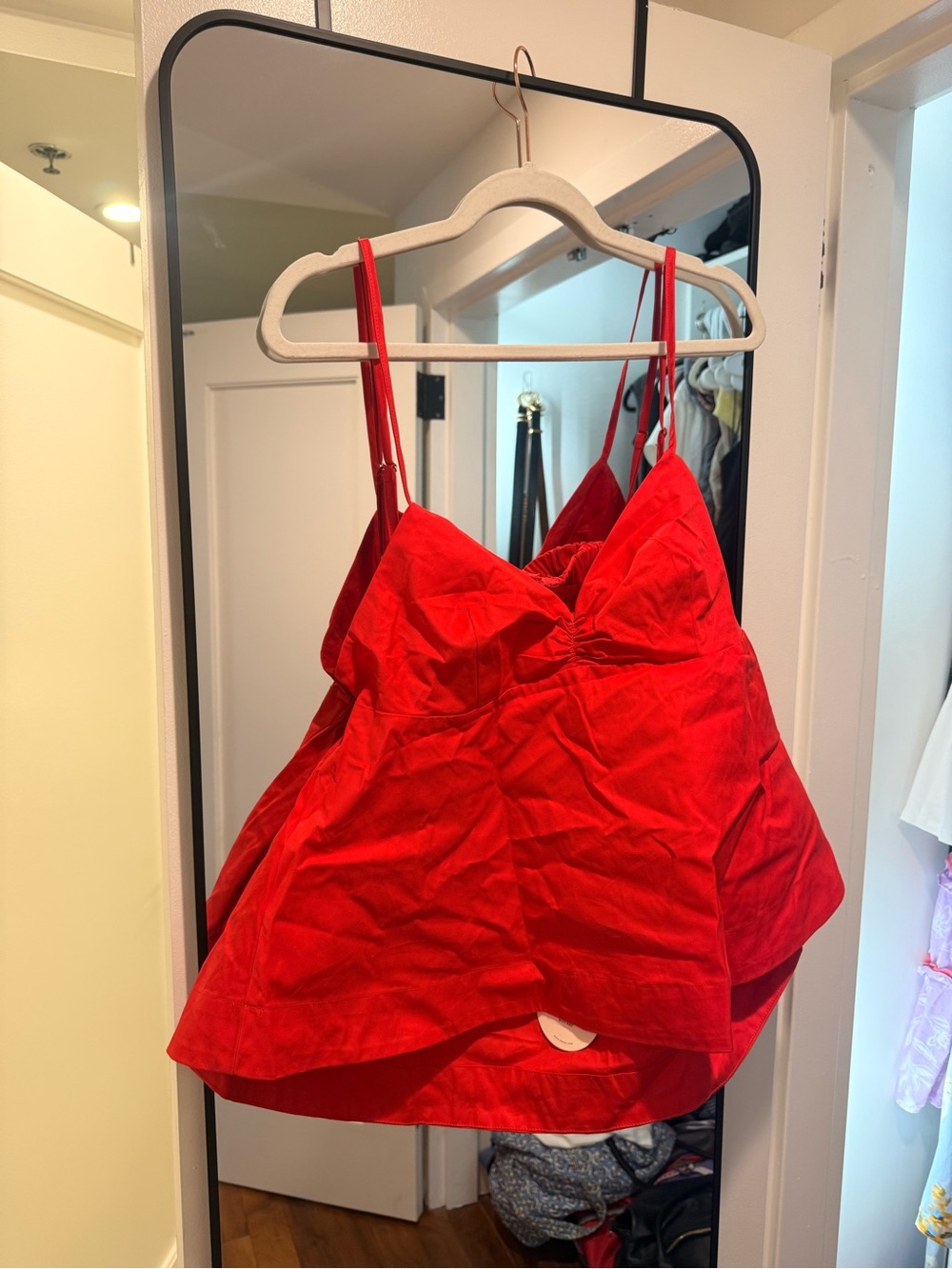 NWT VRG GRL red two piece set size L